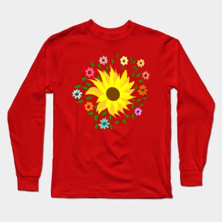 Flowers in a Garden Long Sleeve T-Shirt